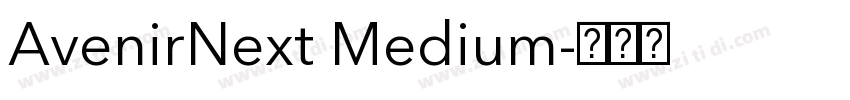 AvenirNext Medium字体转换